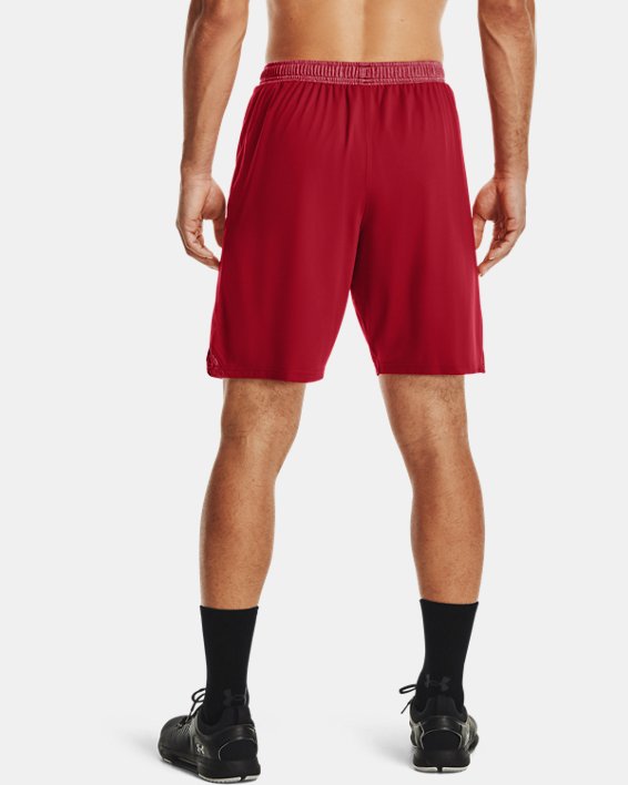 Men's UA Locker 9" Pocketed Shorts, Red, pdpMainDesktop image number 1